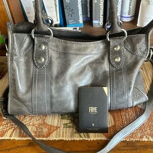 Frye purse gray in color
